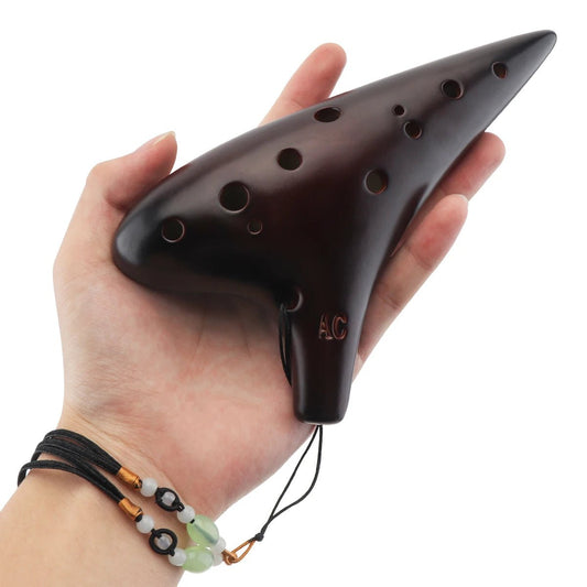 12 Hole Alto C Key Ceramic Ocarina Flute - Aura Sono